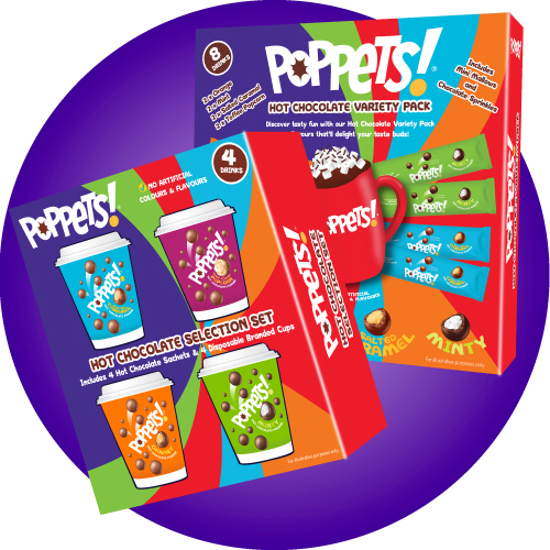 Poppets Hot Chocolate Variety Sets